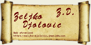 Željko Đolović vizit kartica